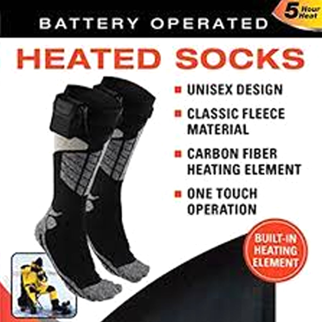 Ideas In Motion Battery Operated Heated Socks - Medium (M 9-12, W 10-13)