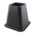 Bed Lifters - 4 Piece Set - Black