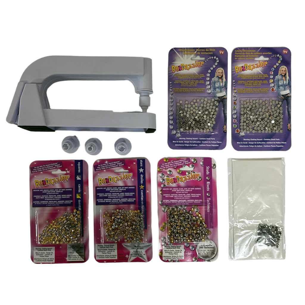 Bedazzler DELUXE MEGA SET: The Ultimate Rhinestone and Stud Setting Machine Kit