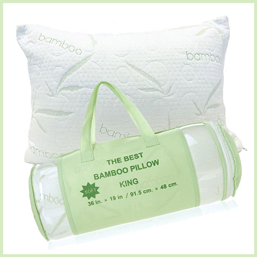 The Best Bamboo Pillow (King-Soft) - 36 in. x 19 in.