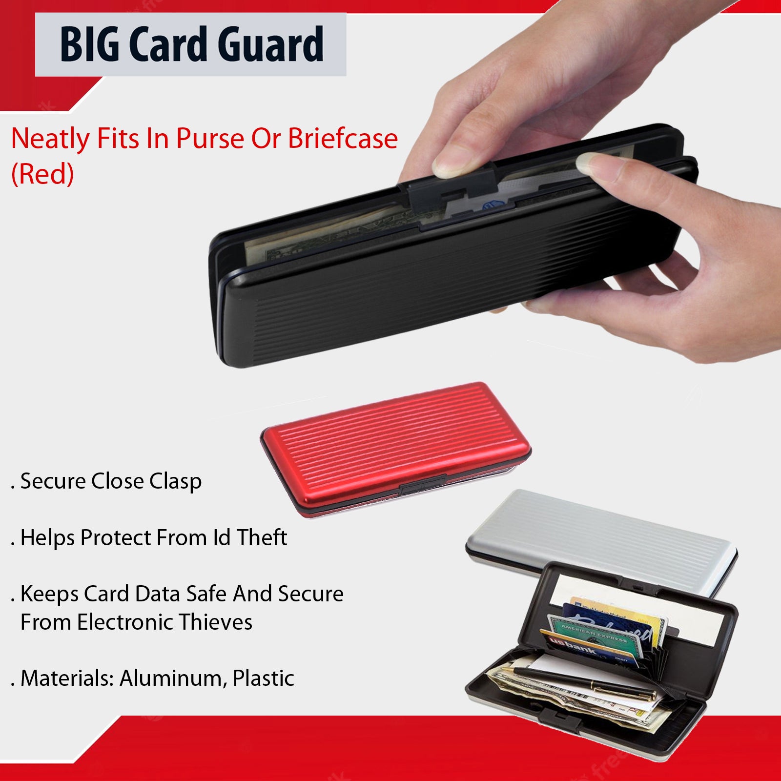 Men Credit Card Holder Men's Wallet RFID Blocking Leather Bank Card Case  Cardholder Protection Purse,Coffee - Walmart.com