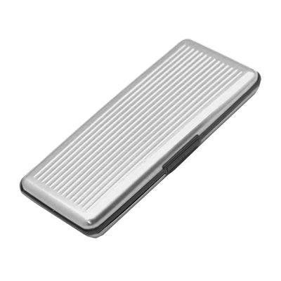 Big Card Guard Secure Credit Card RFID Blocking Id Thieves Cash Money Safe Protect Close Clasp Fits In Any Purse Briefcase- Aluminum