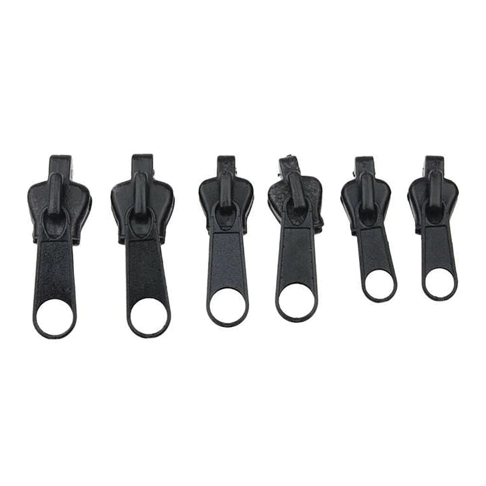 Fix A Zipper- 6 Zippers- Black
