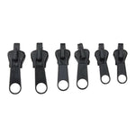 Fix A Zipper- 6 Zippers- Black