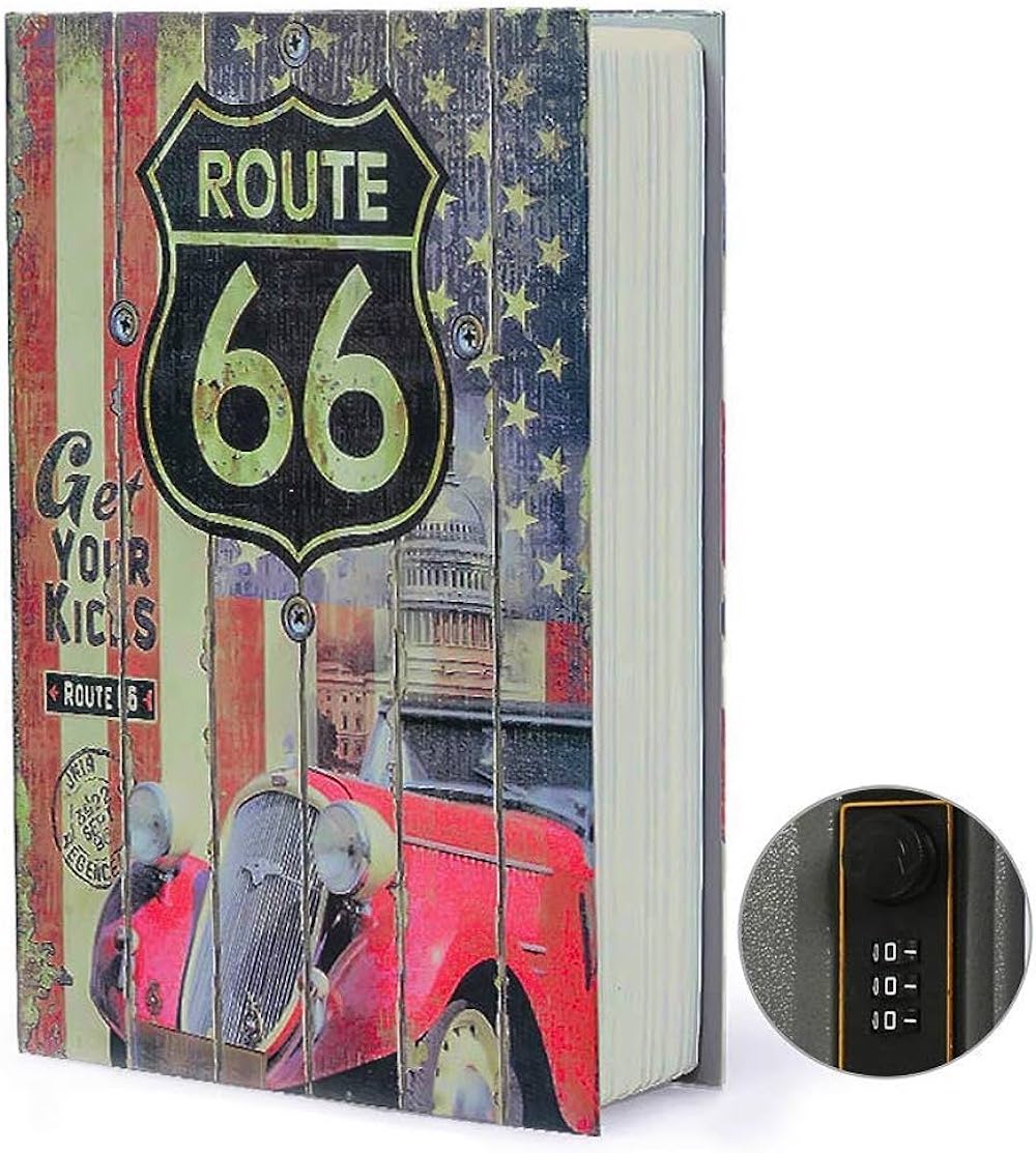 Book Safe Password Lock - Route 66