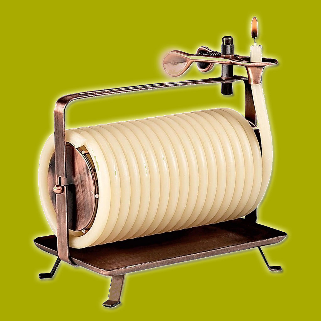 Candle by the Hour - 48 Hour Horizontal  with Copper Base (20618B)
