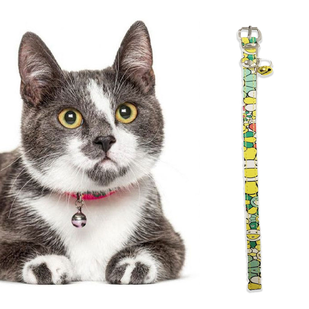 Tiny's Cat Collar with Bell (Yellow)