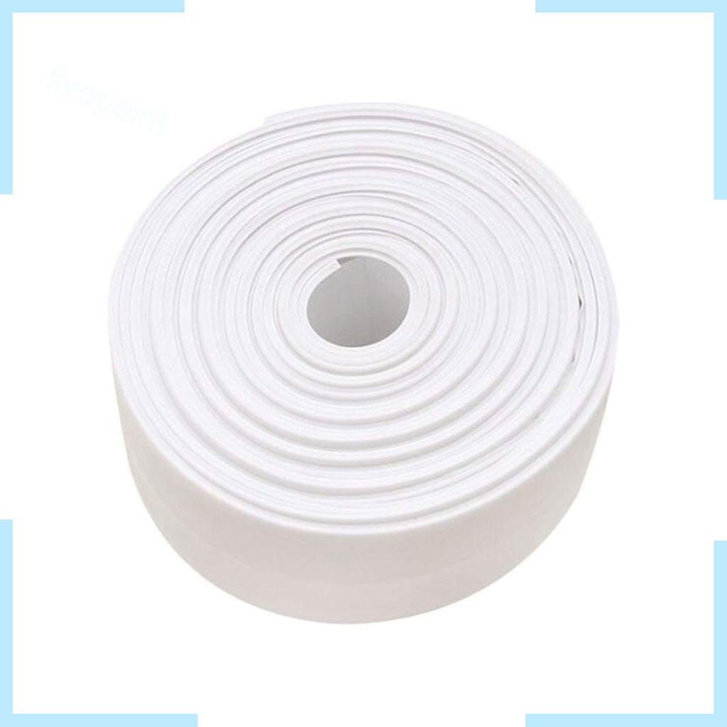 Hampton 10430 Adhesive and Waterproof Caulktape, 11' Length x 7/8" Width, White