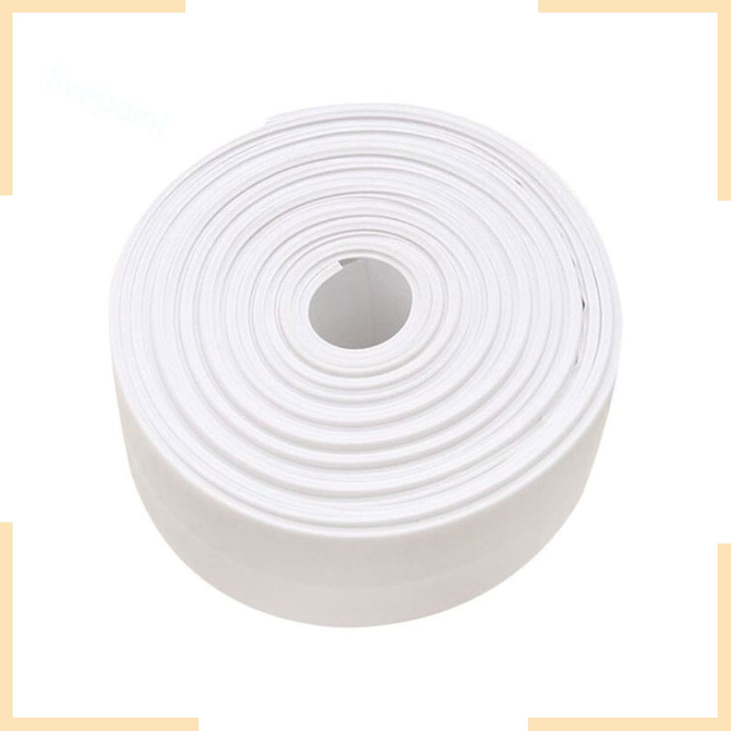 Hampton 10430 Adhesive and Waterproof Caulktape, 11' Length x 7/8" Width, White