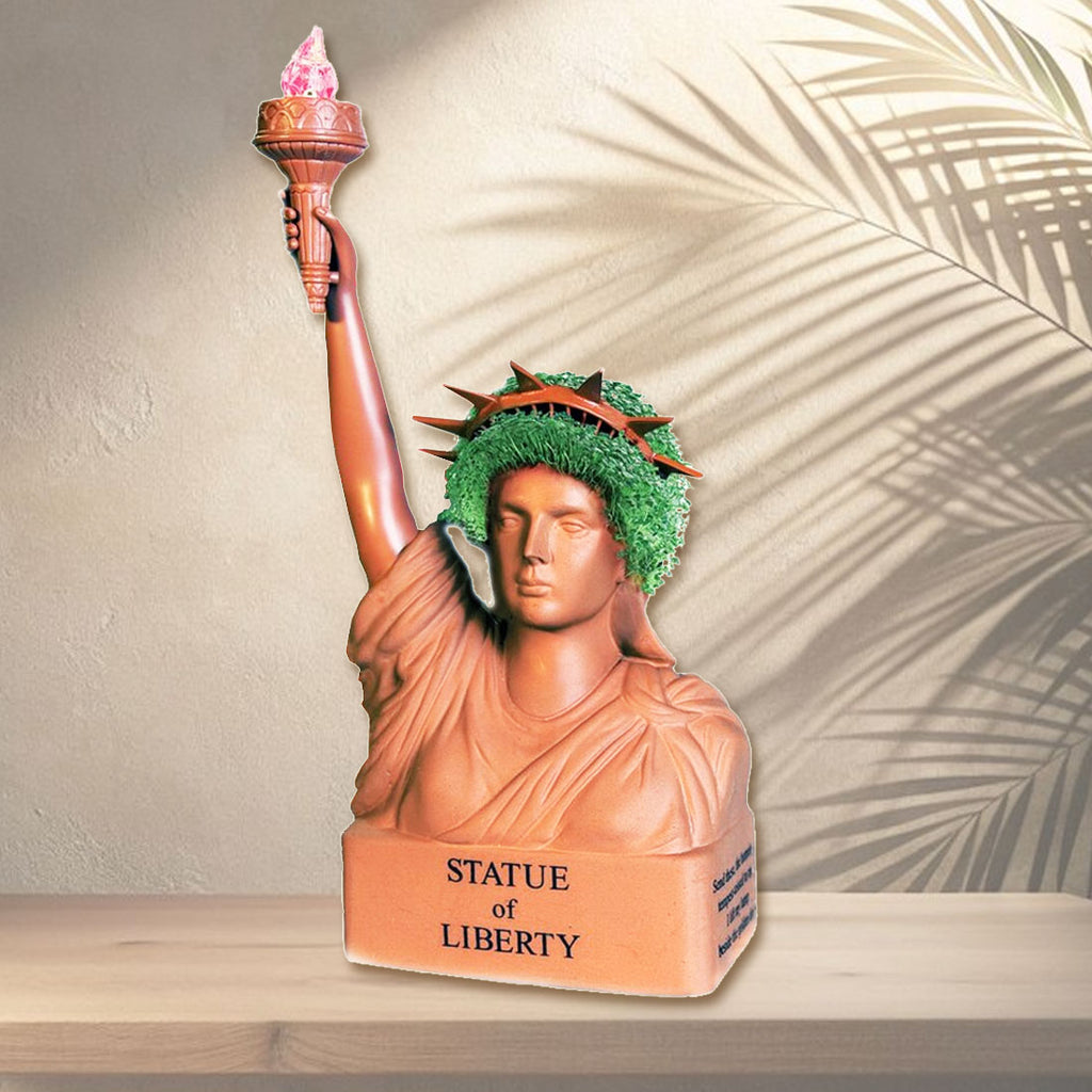 Chia Pet Planter - Statue of Liberty with  Torch Light- Special Edition