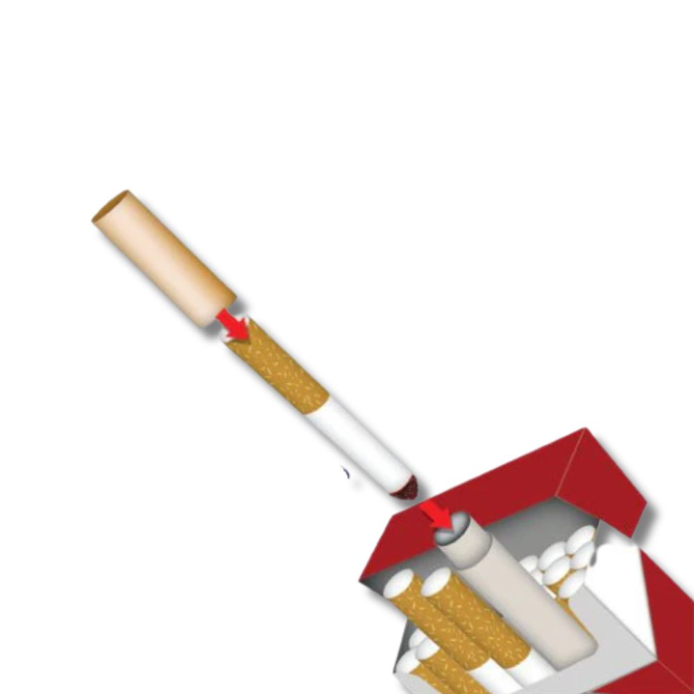 smoking half a cigarette