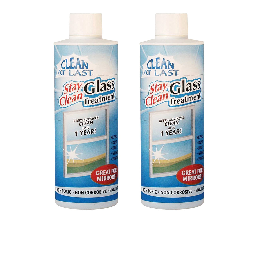 cleaning the glass