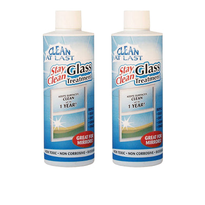 cleaning the glass