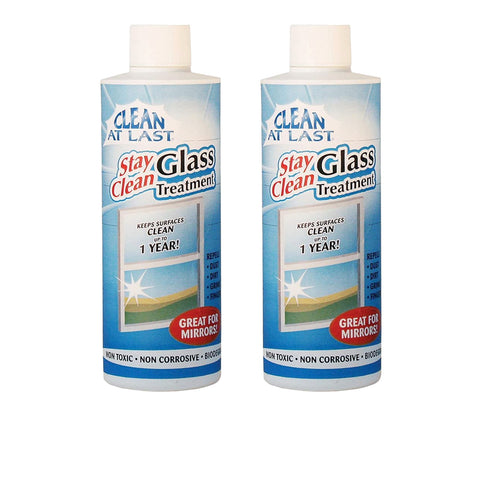 cleaning the glass
