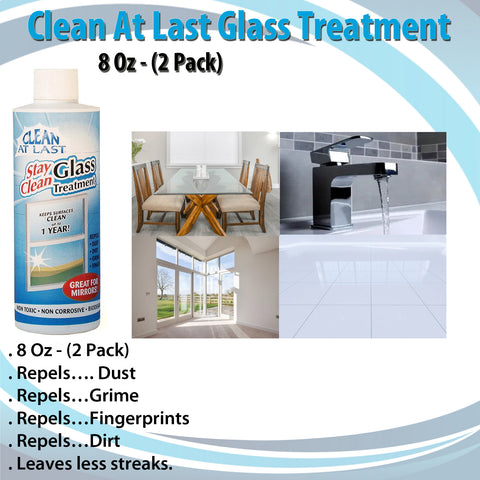 Clean At Last Glass Treatment, 2- 8 oz. bottles