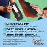 Clean Breeze Fan-Mounted Air Filters - Set of 3