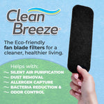Clean Breeze Fan-Mounted Air Filters - Set of 3