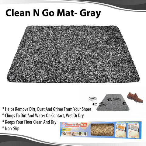 Clean N Go Mat - Gray - 30"x 20"