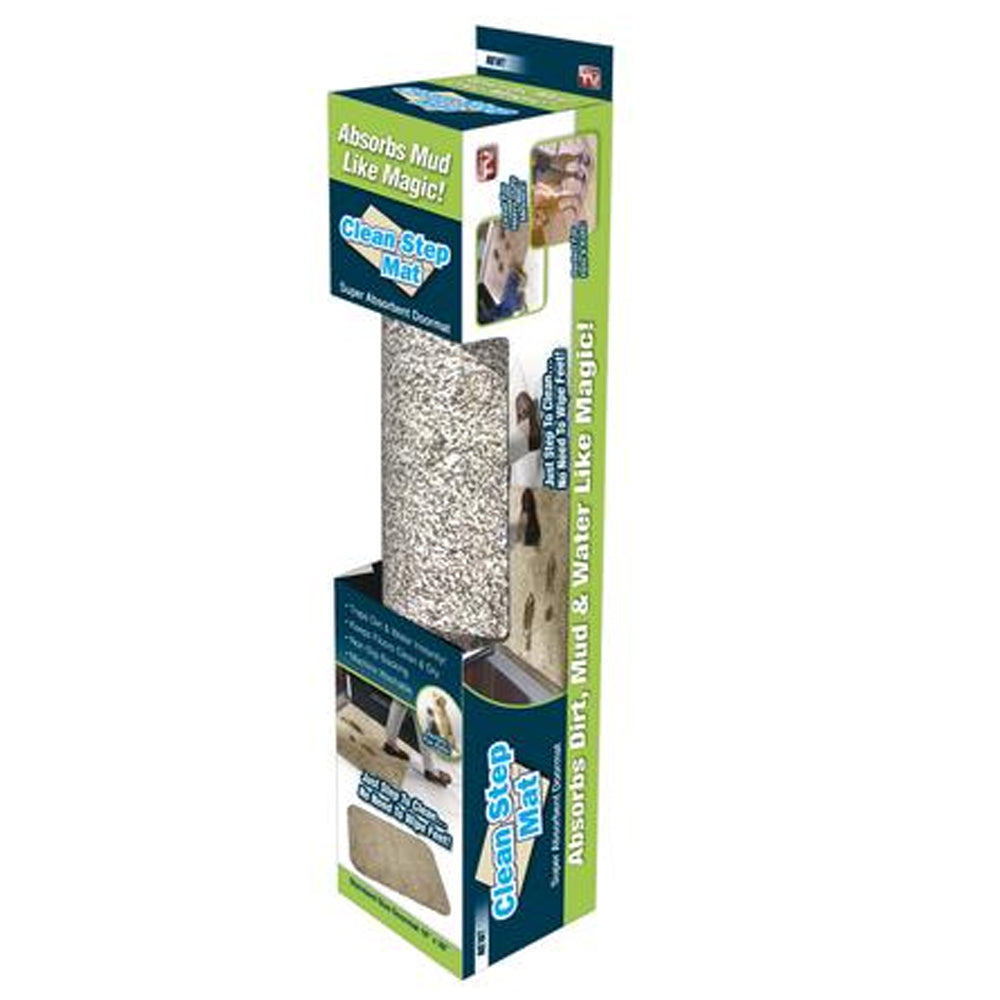 Clean Step Clean Step Mat Runner- Mud Water Doormat - Gray 24 X 60 – TVTimeDirect
