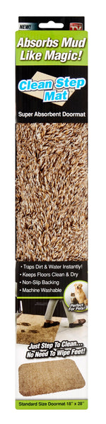 Clean Stepping Gray Mat - Traps Mud & Dirt to Protect Floors