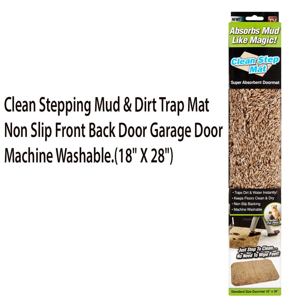 Clean Stepping Gray Mat - Traps Mud & Dirt to Protect Floors