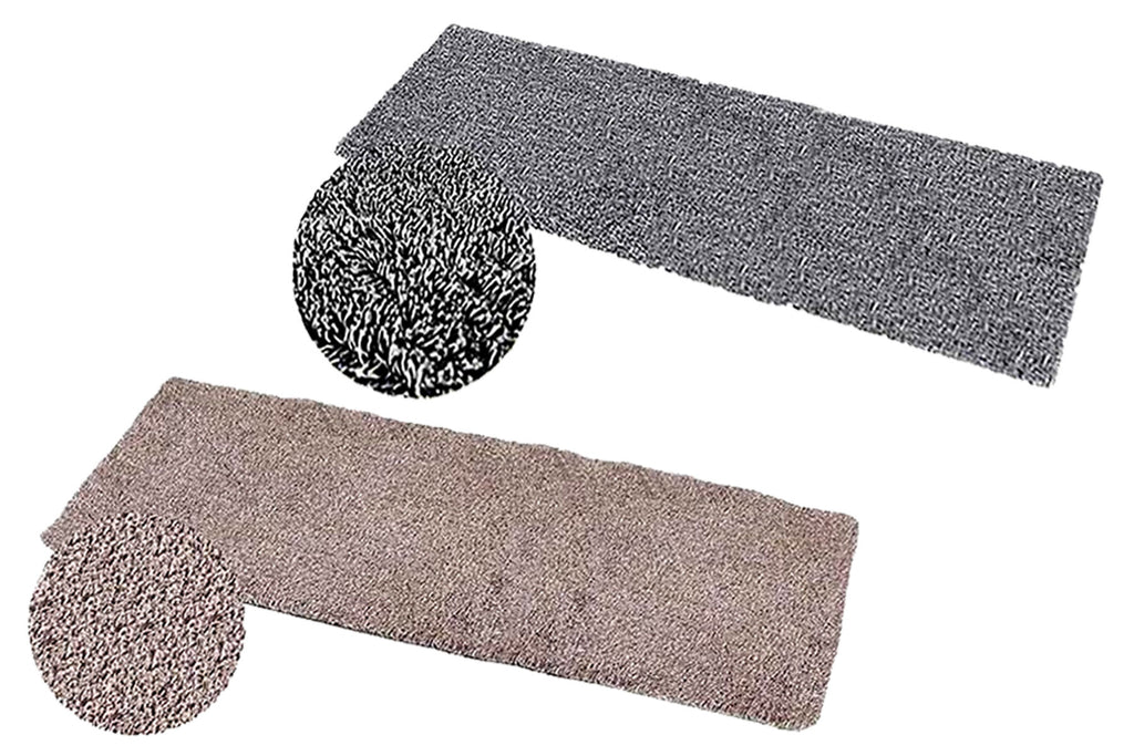 Clean Stepping Mud & Dirt Trap Runner Gray 24x60 Inch