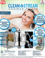 Clean Stream Shower Head with Shower Filter