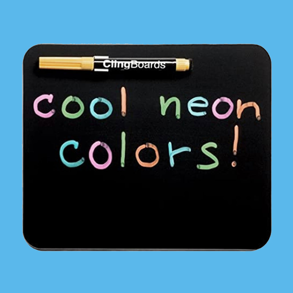 black dry erase board