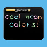black dry erase board