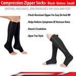 zipper compression socks