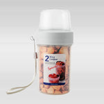 2-Way Container for Salads, Sauces, Fruits and Snacks-  560mL