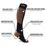 white compression socks