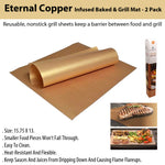 Eternal Copper Infused Baked & Grill Mat - 2 Pack