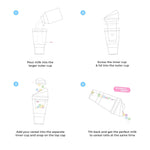 The CrunchCup XL - A Portable Cereal Cup  -  Black