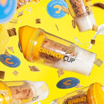 The CrunchCup XL - A Portable Cereal Cup - Yellow