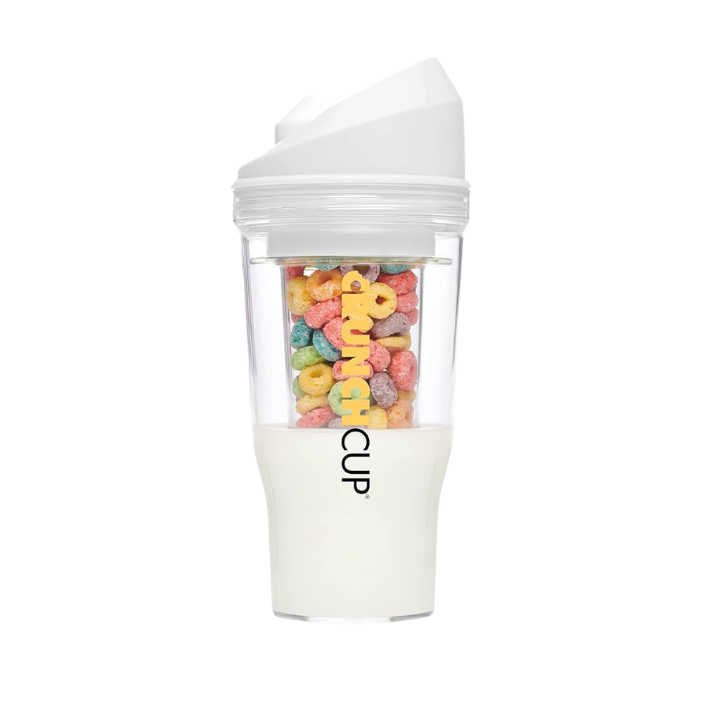 The CrunchCup XL - A Portable Cereal Cup - White