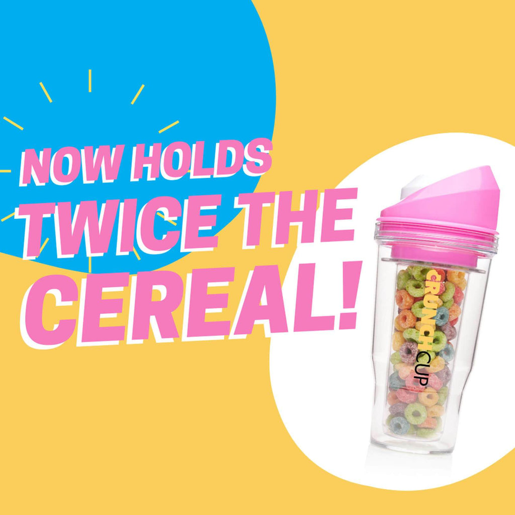 The CrunchCup XL - A Portable Cereal Cup - White