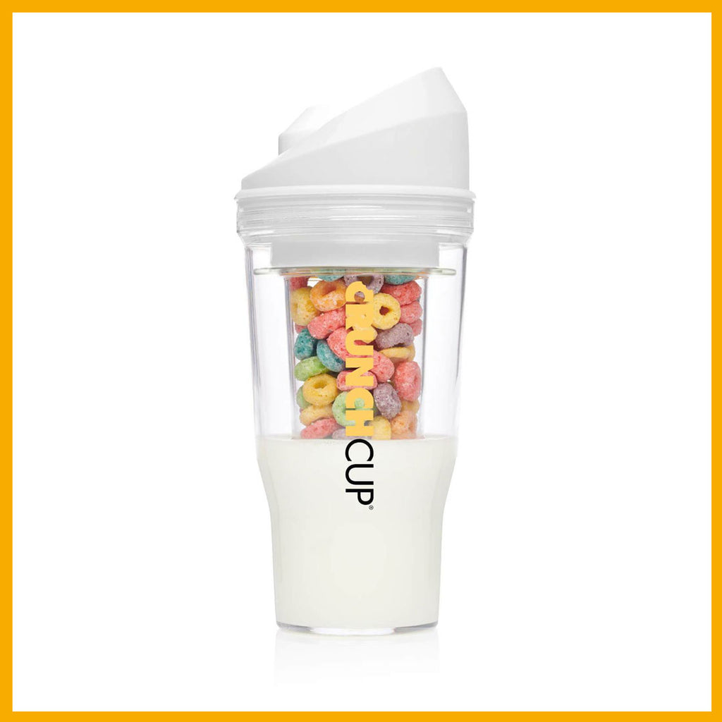 The CrunchCup XL - A Portable Cereal Cup  -  White