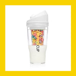 The CrunchCup XL - A Portable Cereal Cup  -  White