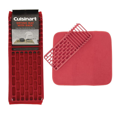 Cuisinart 18US6251RED Dish Drying mat, Standard, Red