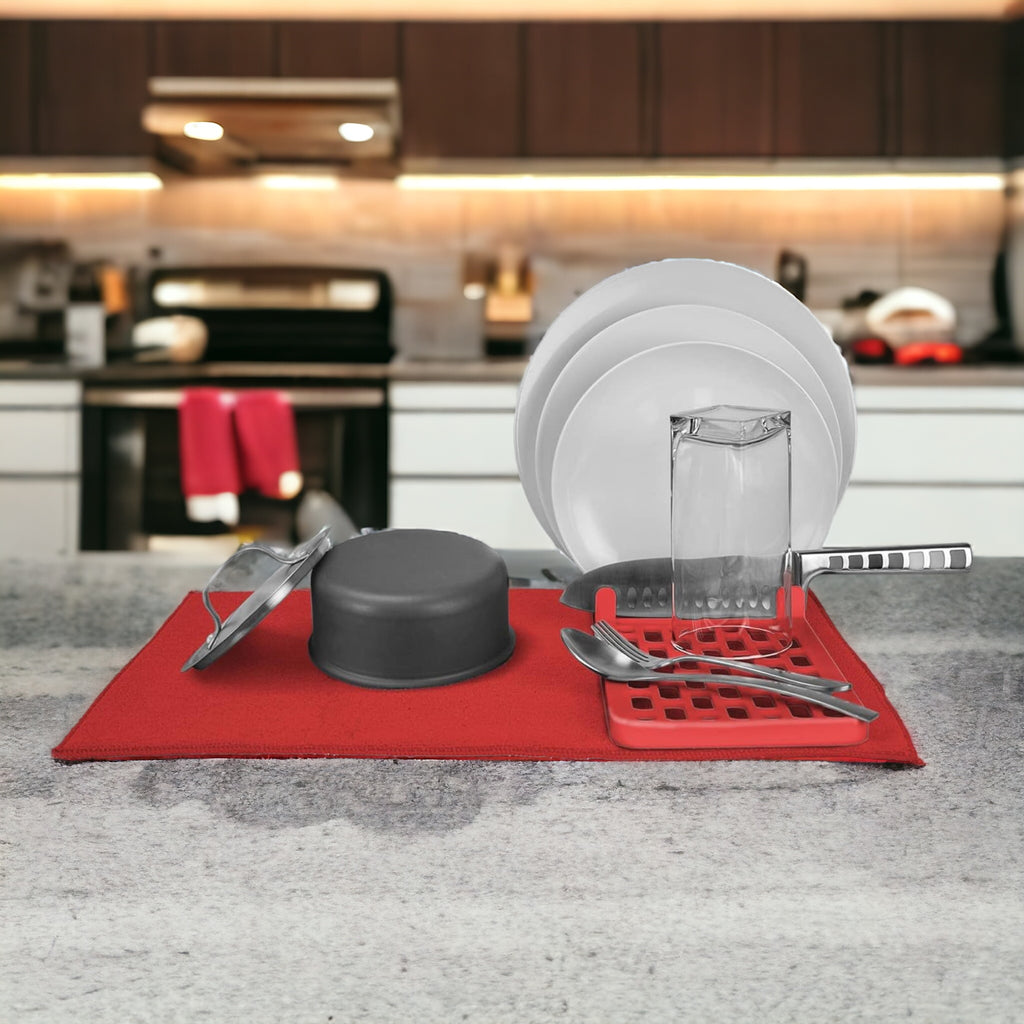 Cuisinart Drying Mat with Rack (Red)