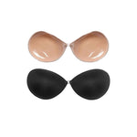 Nucomfort Adhesive Backless Bra, B Cup (BLACK)