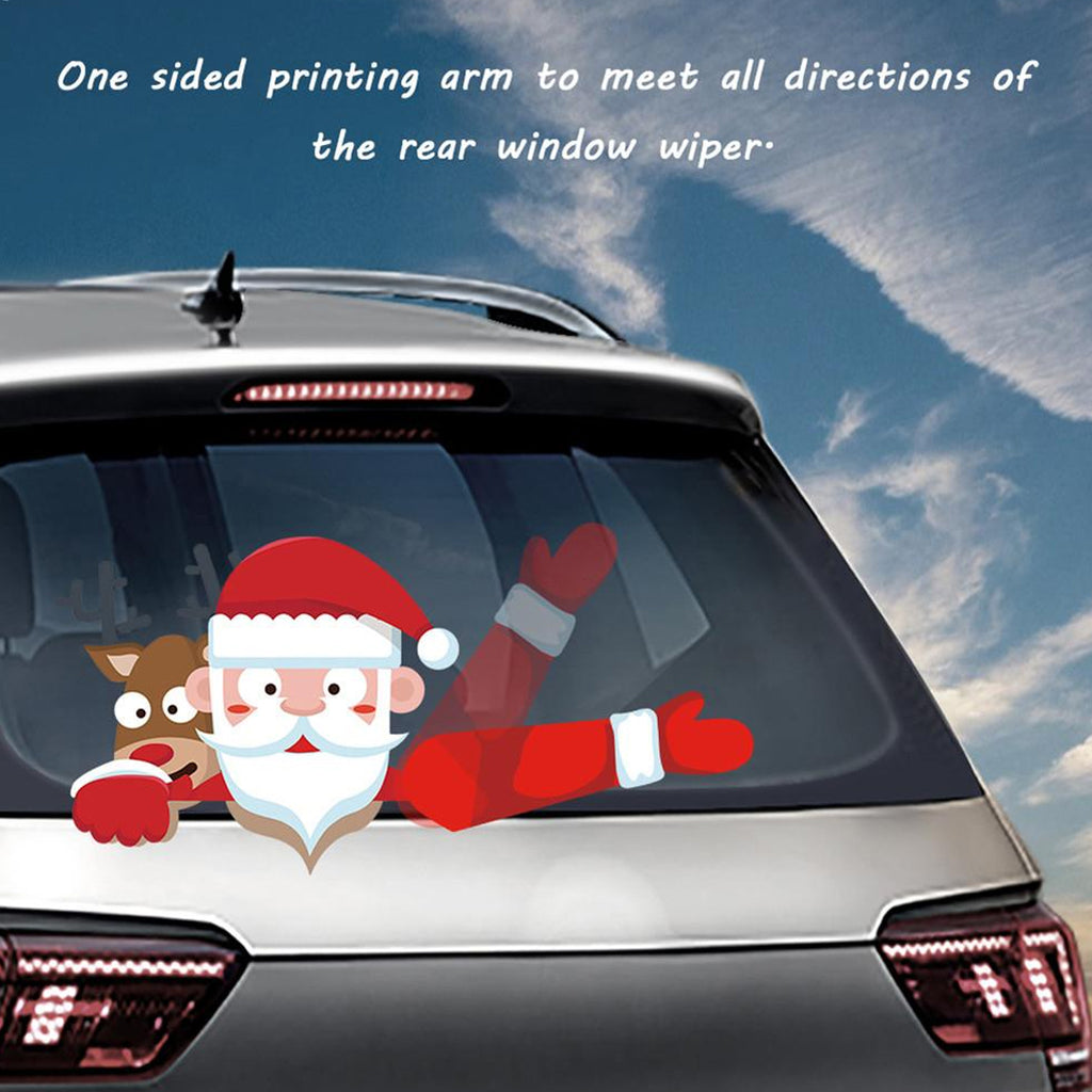 Waving Santa Decal