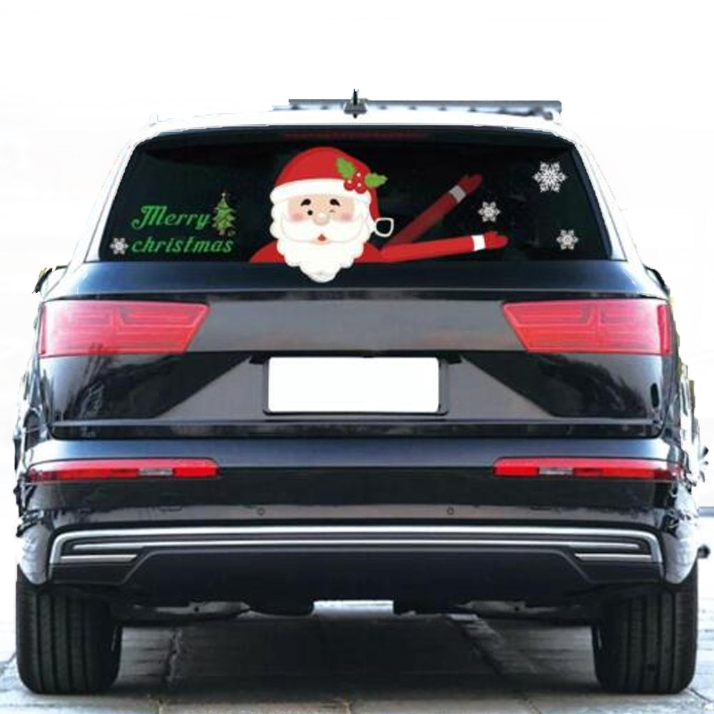 Waving Santa Decal