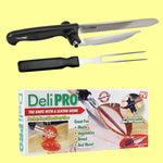 Deli Pro Knife and Fork with Slicing Guide