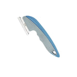 ASOTV Shed Ender Professional De-Shedding Tool for Dogs & Cats Color Silver & Blue