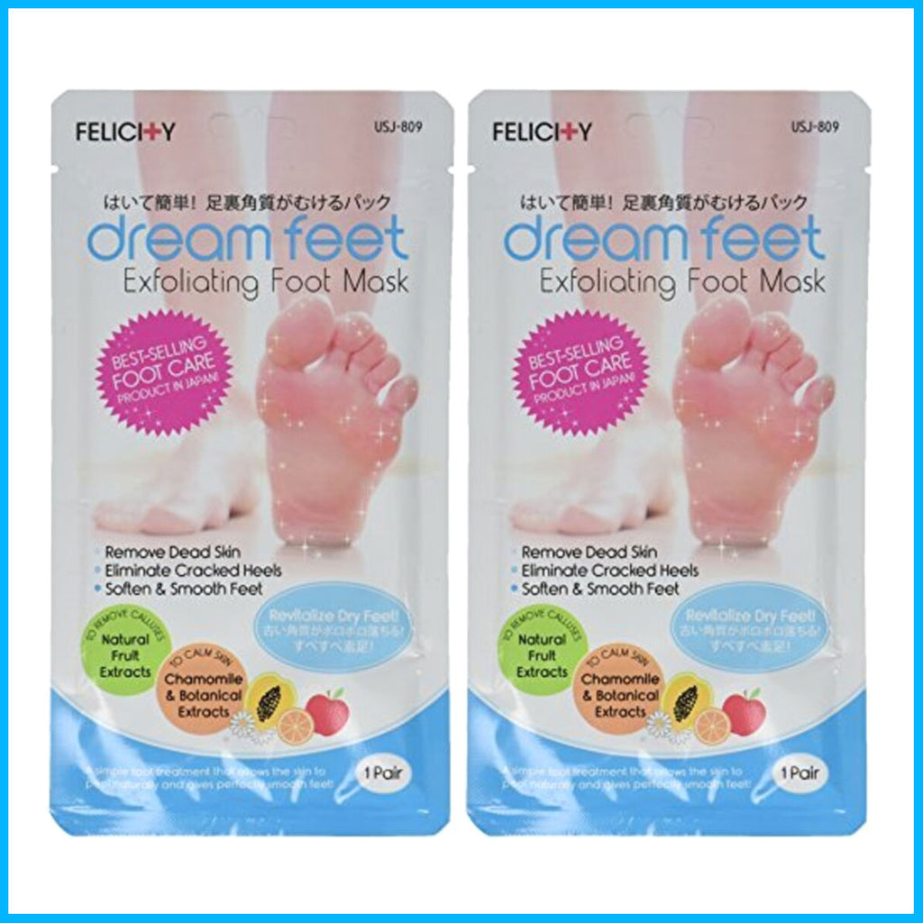 Felicity Dream Exfoliating Foot Mask, 2 Pair