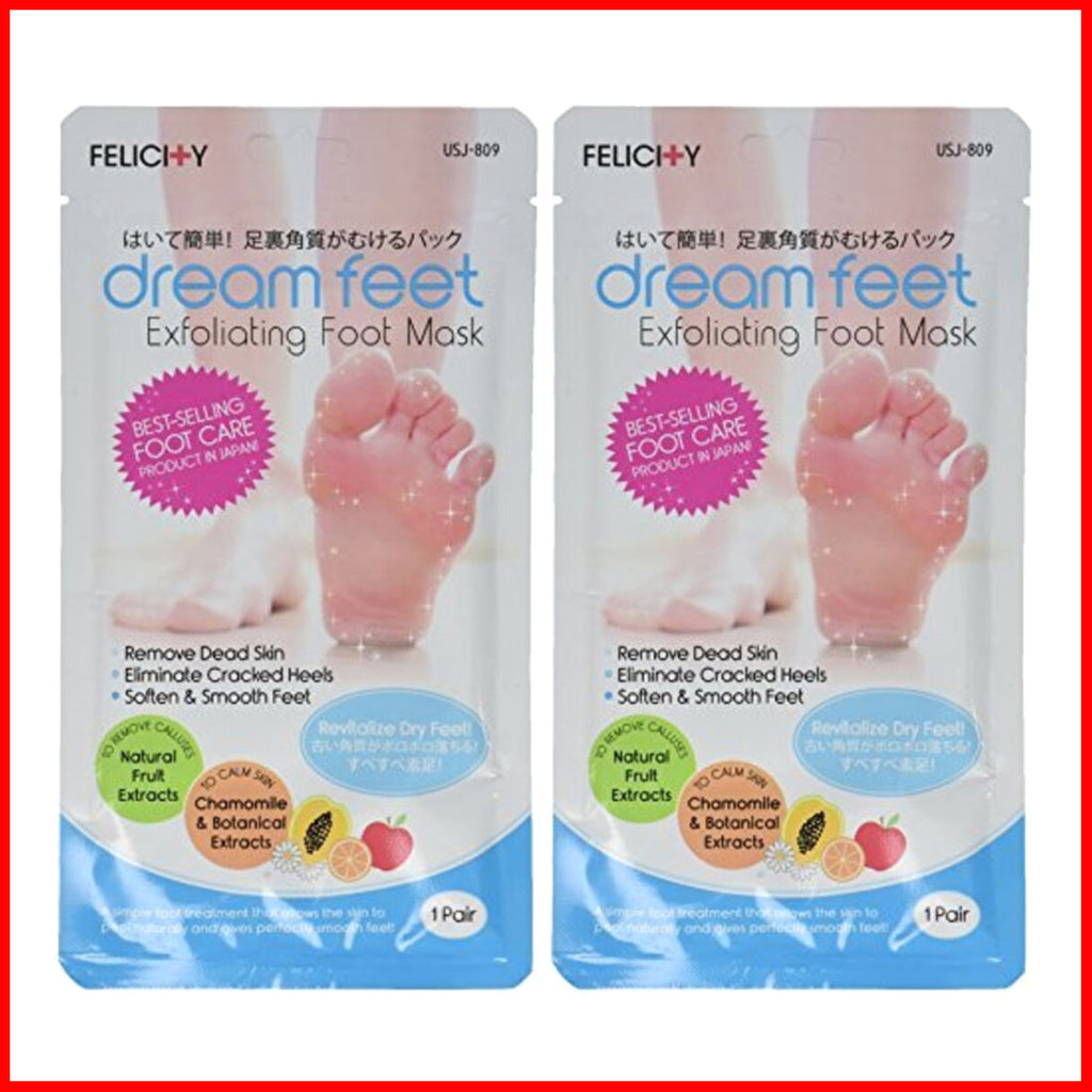 Felicity Dream Exfoliating Foot Mask, 2 Pair