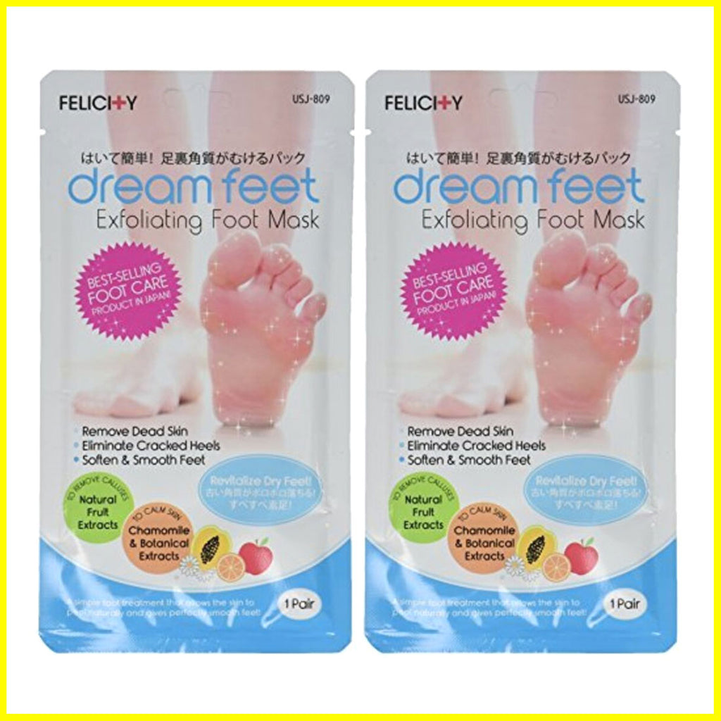 Felicity Dream Exfoliating Foot Mask, 2 Pair