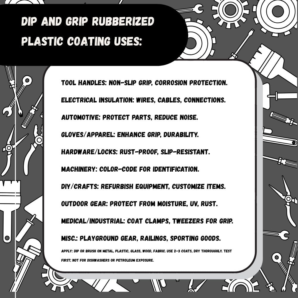 Dip and Grip Rubberized Plastic Coating (Red) 8 fl. oz
